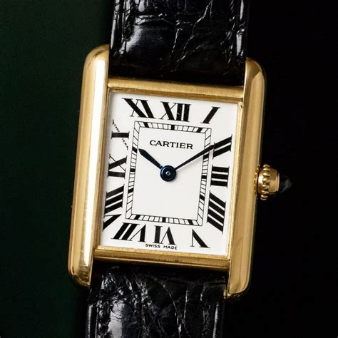 cartier tank gold vintage|cartier tank gold men's.